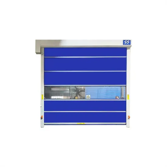Puerta enrollable rápida industrial de PVC para taller, automática, eléctrica, de alta velocidad, para almacenamiento en frío, puerta de garaje enrollable