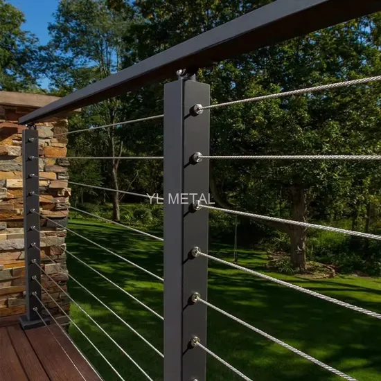 Barandilla de cable de acero inoxidable para escaleras, balcones, vallas y pasamanos de YL