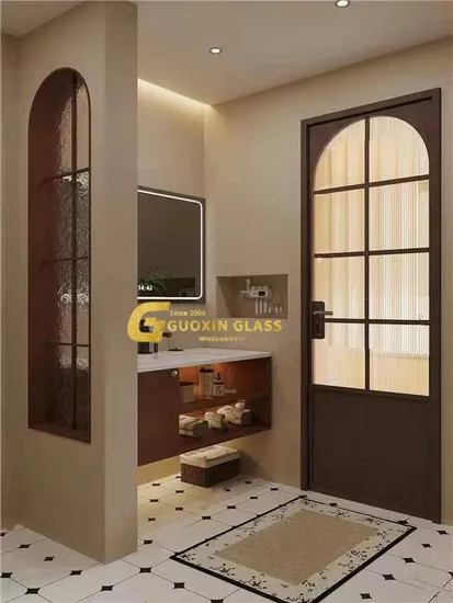 Ventanas y puertas abatibles de aluminio para exteriores francesas de bajo precio con rotura de puente térmico.