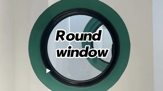Diseños de ventanas semicirculares de aluminio y vidrio para tragaluces de techo de casas