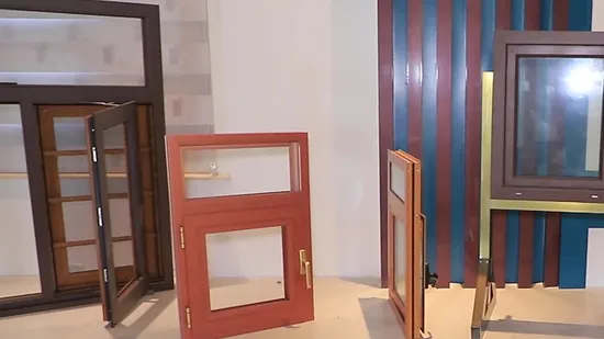 Ventana plegable de aluminio Ventanas plegables de aluminio con doble acristalamiento