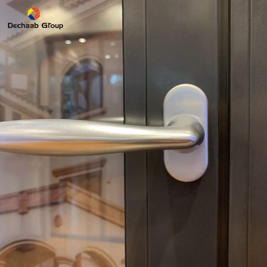 Ventana de arco de aluminio con diseño redondo para interiores y exteriores de Leawod, ideal para dormitorio, sala de estar y baño.