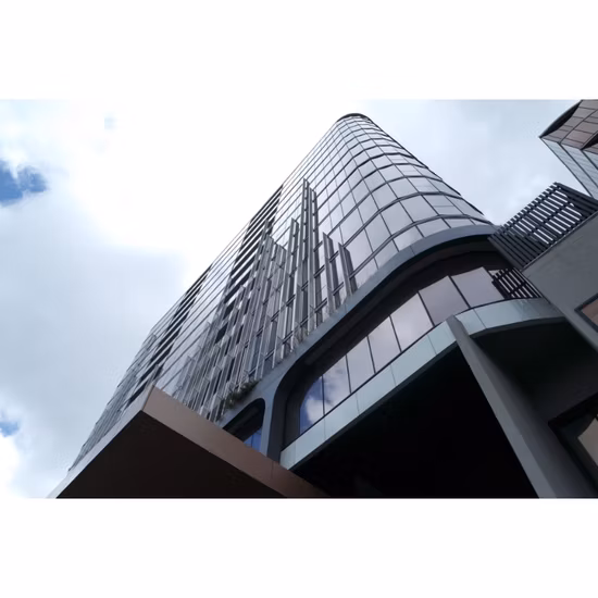 Ventanas fijas grandes de vidrio aislante, ventanas de aluminio de piso a techo