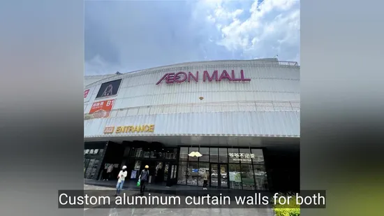 Custom Perforated Aluminum Curtain Walls Are Suitable for Large Commercial Buildings. 
