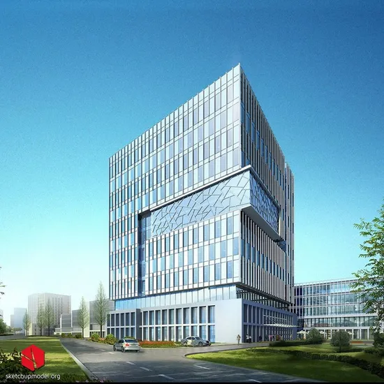 Muro cortina de vidrio unificado personalizable para edificios comerciales