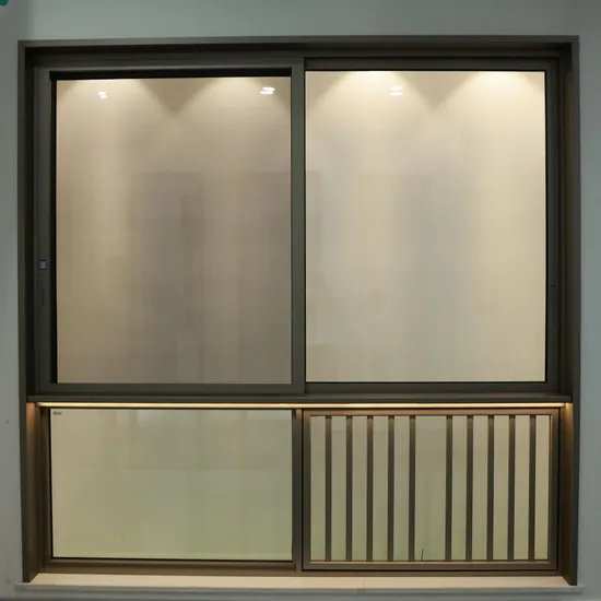 Ventana corrediza de aluminio con rotura de puente térmico de diseño moderno para casa de campo