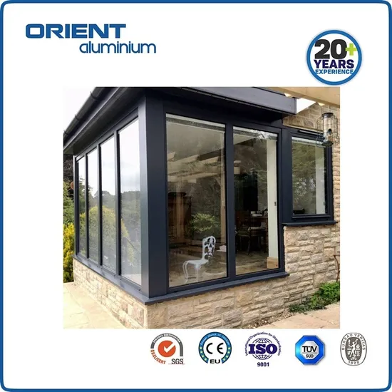 Ventanas de aluminio con reja oscilobatiente y certificación ISO9001 a la venta